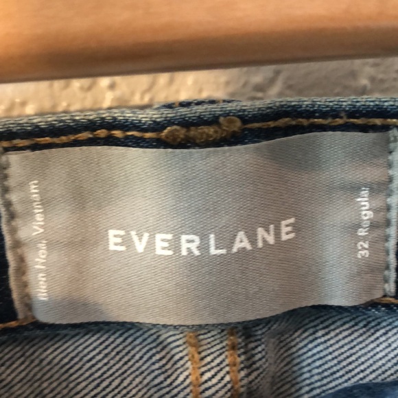 EVERLANE Original Cheeky High Rise Slim Straight Leg Ankle Denim Jeans 32 - Picture 8 of 14